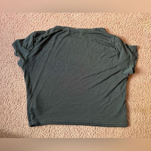 Nasty Gal Women's Grey Crop Top Stretchy size 4 - Picture 2 of 6